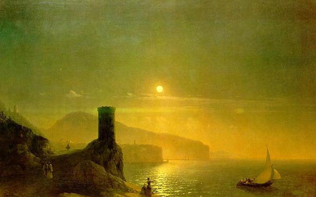 Wikioo.org - The Encyclopedia of Fine Arts - Painting, Artwork by Ivan Aivazovsky - View of Vico near Naples