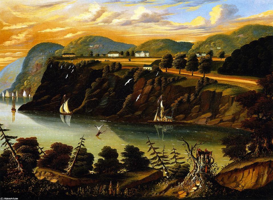WikiOO.org - 백과 사전 - 회화, 삽화 Thomas Chambers - View of West Point