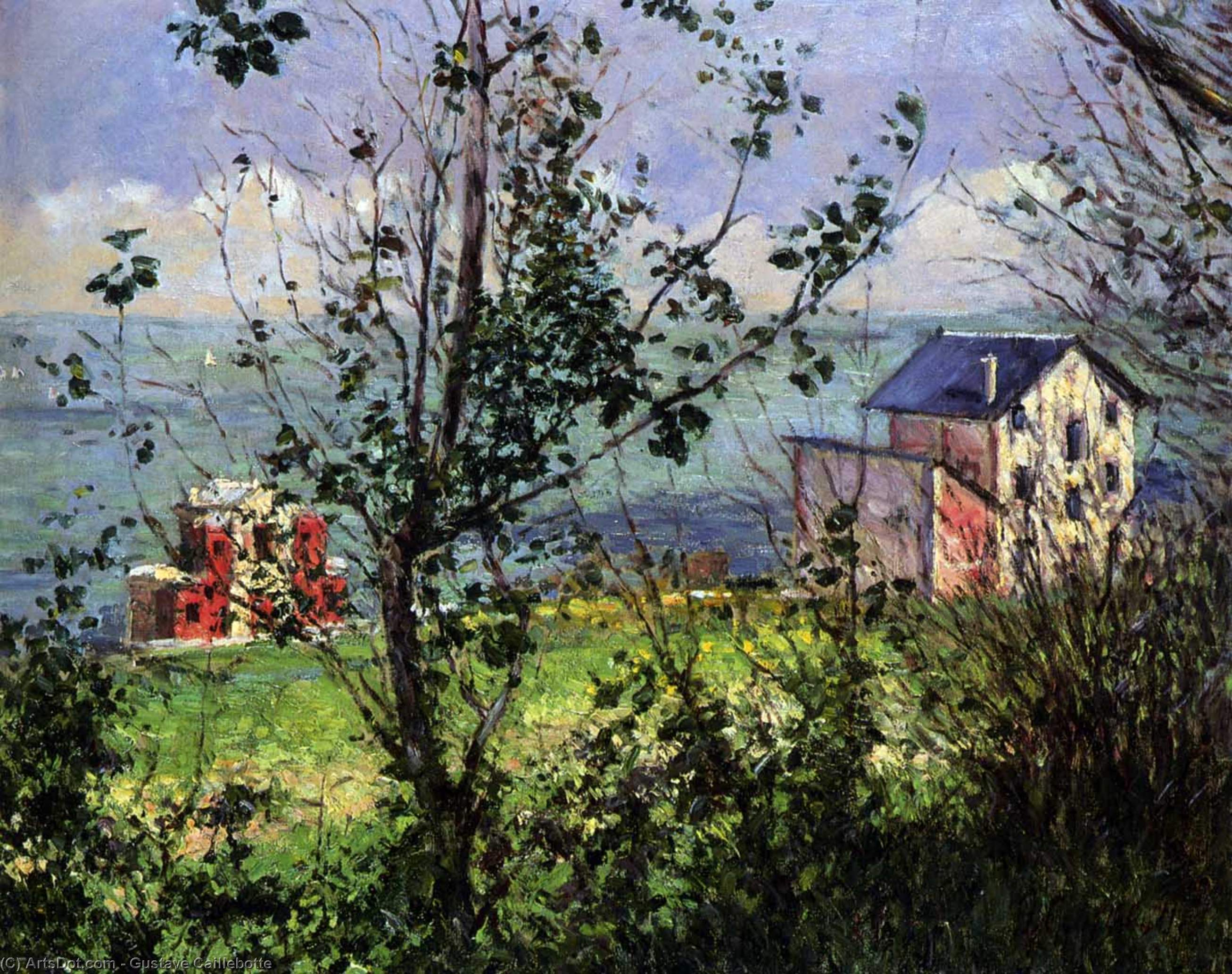Wikioo.org – L'Encyclopédie des Beaux Arts - Peinture, Oeuvre de Gustave Caillebotte - Villas à Trouville