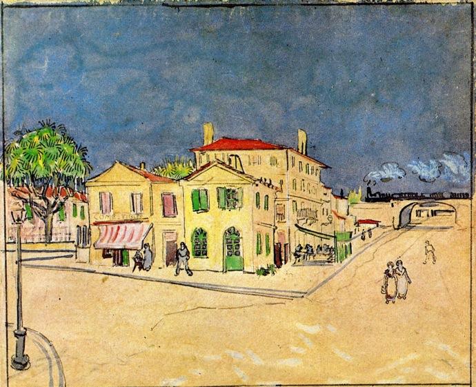 Wikioo.org - The Encyclopedia of Fine Arts - Painting, Artwork by Vincent Van Gogh - 'Vincent's House in Arles (also known as The Yellow House)'