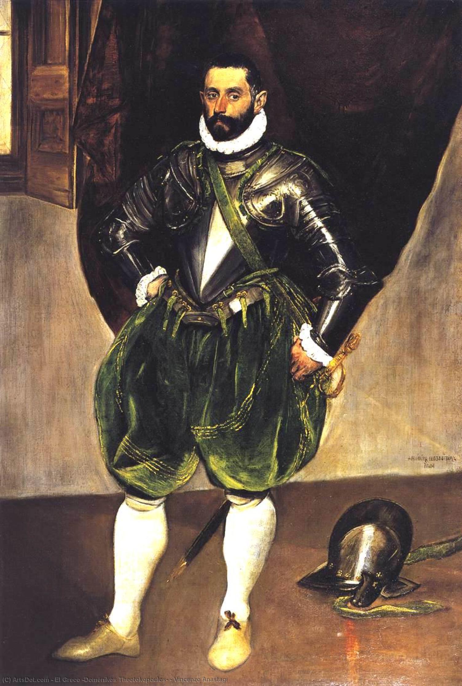 Wikioo.org - The Encyclopedia of Fine Arts - Painting, Artwork by El Greco (Doménikos Theotokopoulos) - Vincenzo Anastagi