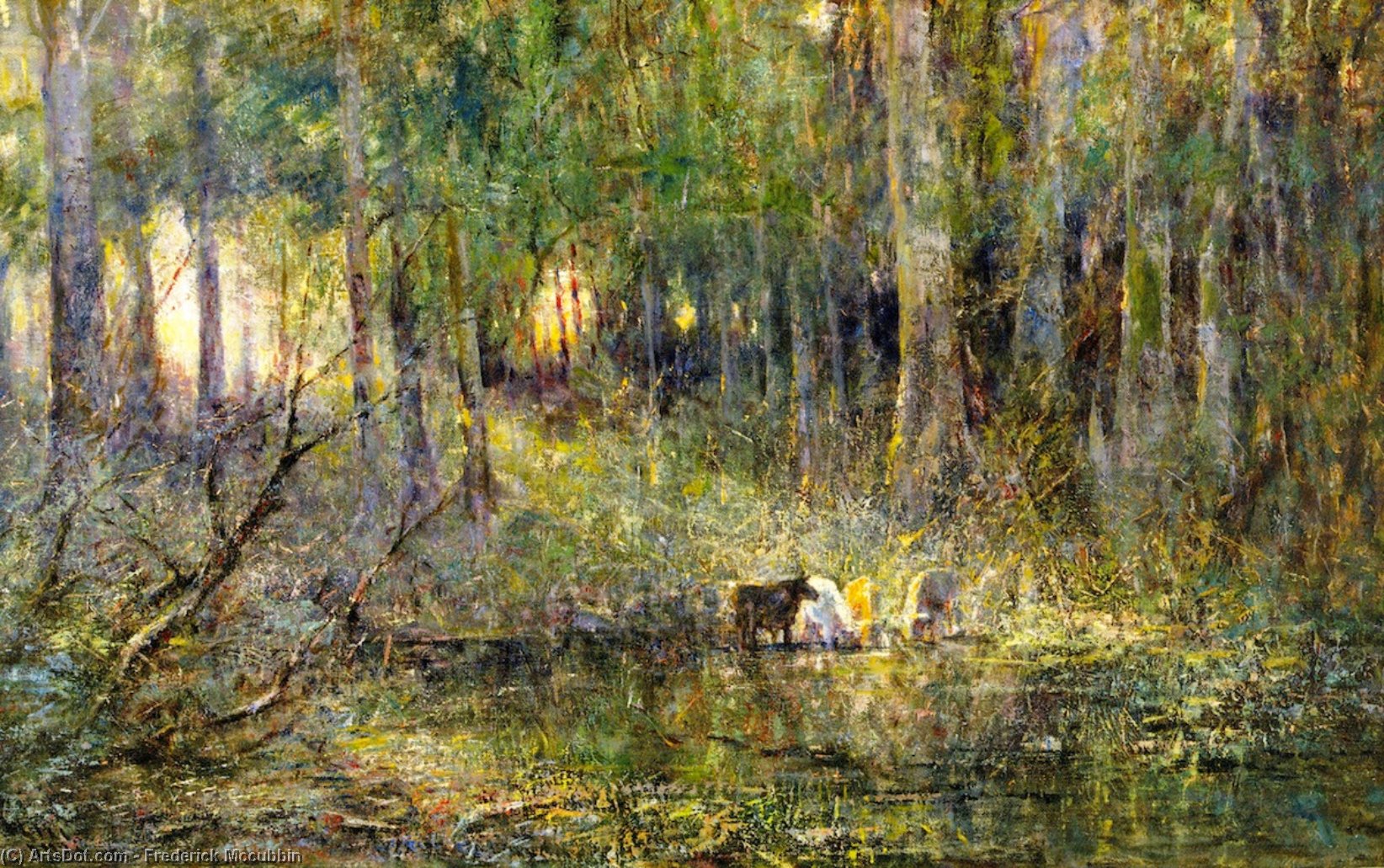 Wikioo.org - The Encyclopedia of Fine Arts - Painting, Artwork by Frederick Mccubbin - Violet and Gold