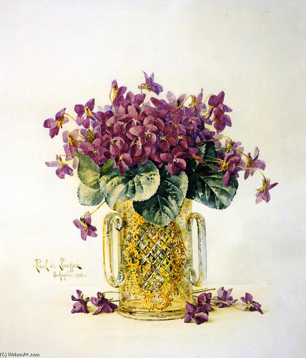 WikiOO.org - Encyclopedia of Fine Arts - Malba, Artwork Raoul De Longpre - Violets