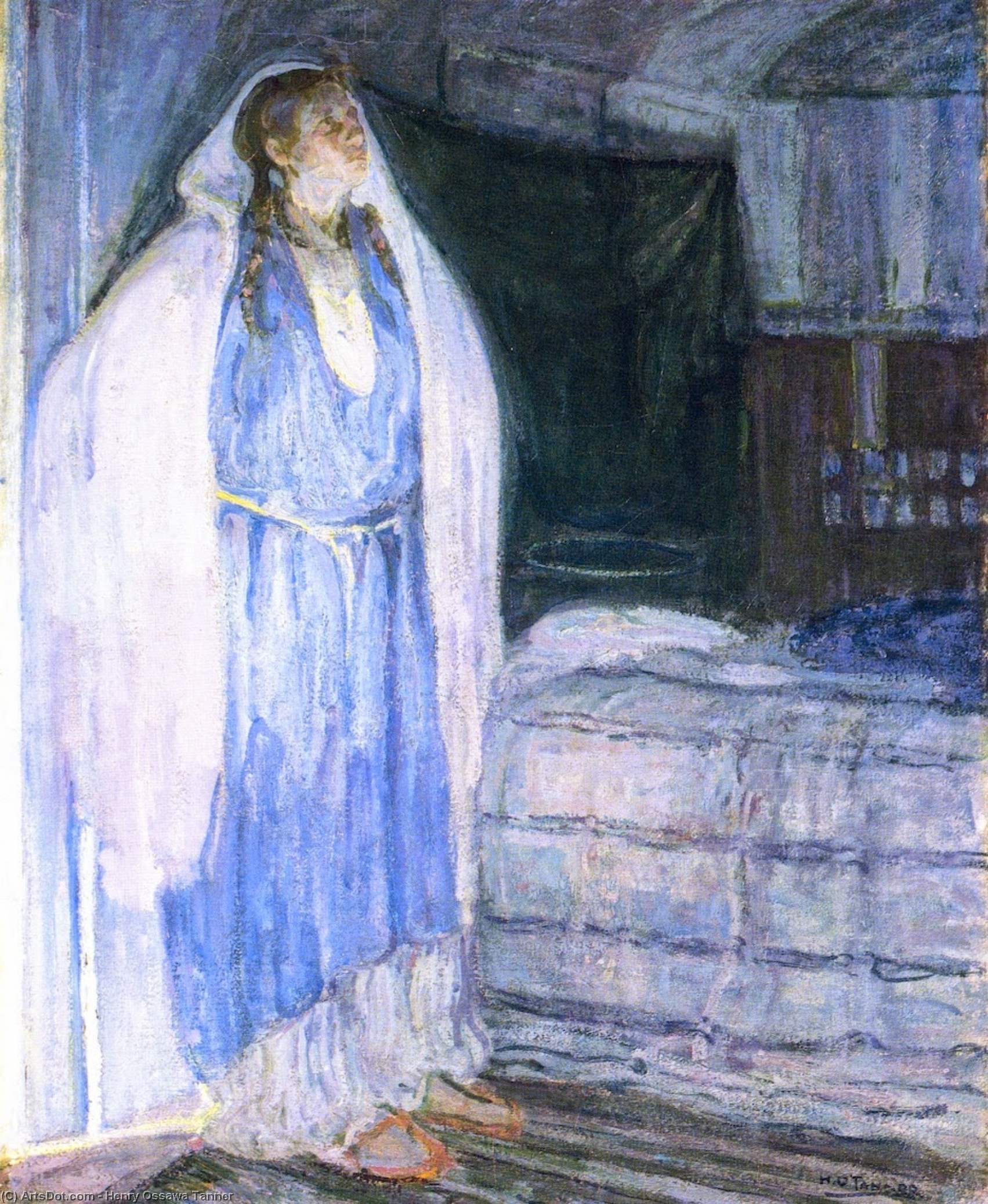 Wikioo.org - The Encyclopedia of Fine Arts - Painting, Artwork by Henry Ossawa Tanner - Virgin and Child