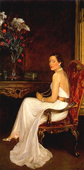 Wikioo.org - The Encyclopedia of Fine Arts - Painting, Artwork by John Lavery - Viscountess Wimborne