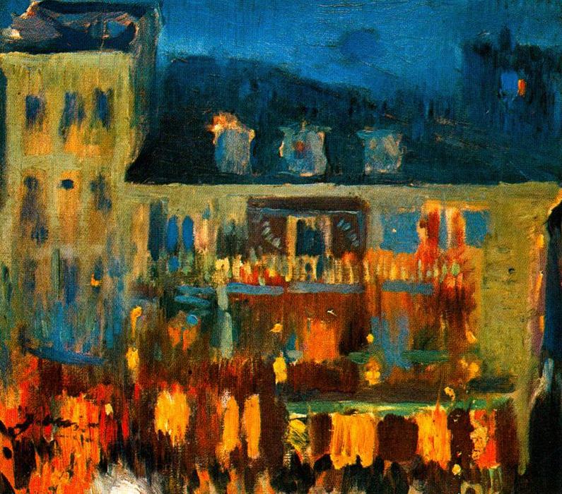 Wikioo.org - The Encyclopedia of Fine Arts - Painting, Artwork by Joaquin Mir Trinxet - Visió nocturna