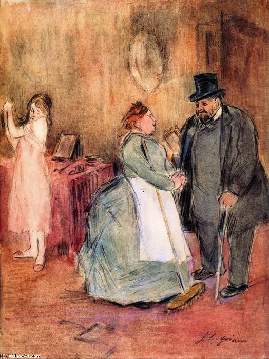 Wikioo.org - The Encyclopedia of Fine Arts - Painting, Artwork by Jean Louis Forain - The Visit