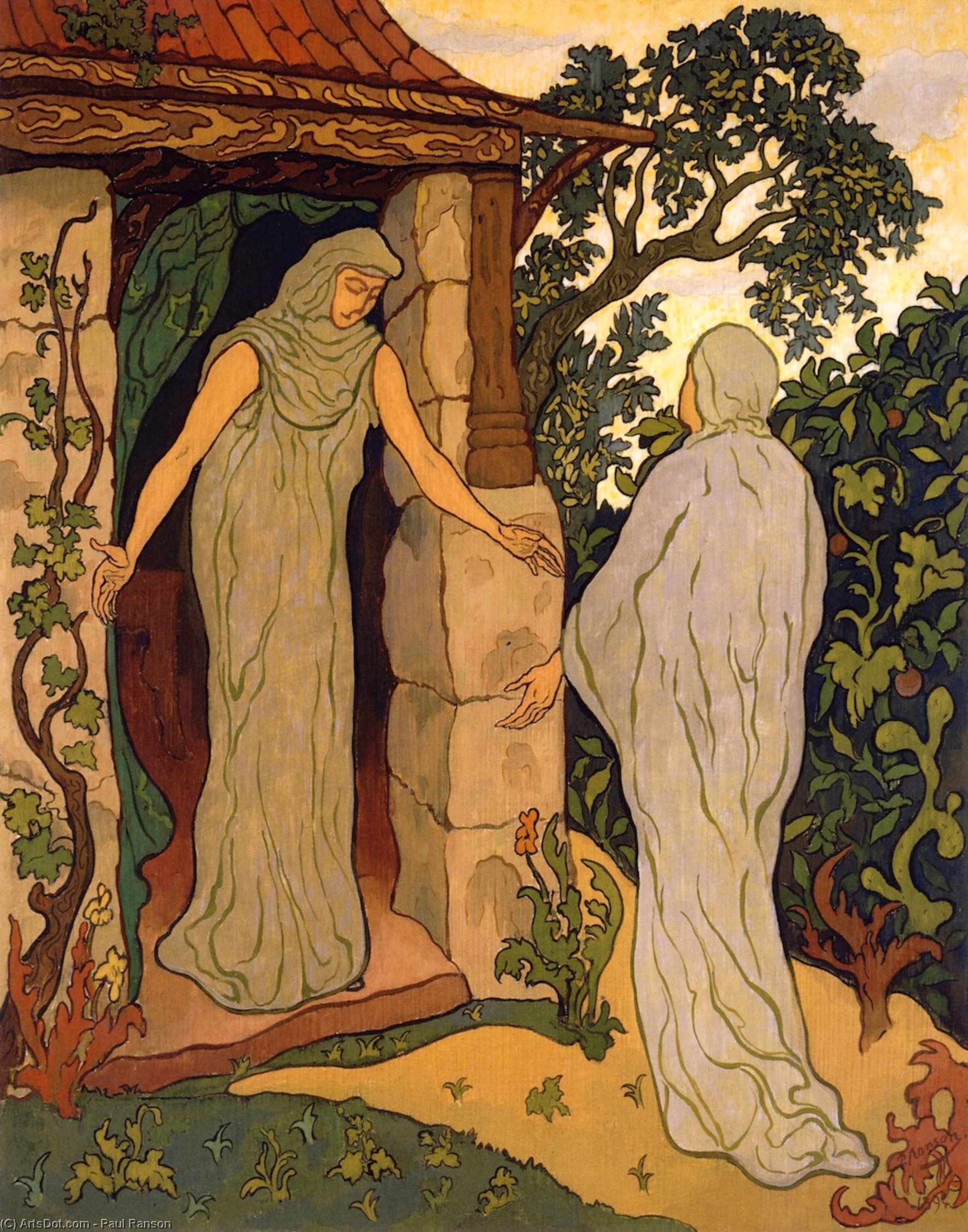 Wikioo.org - The Encyclopedia of Fine Arts - Painting, Artwork by Paul Ranson - The Visitation