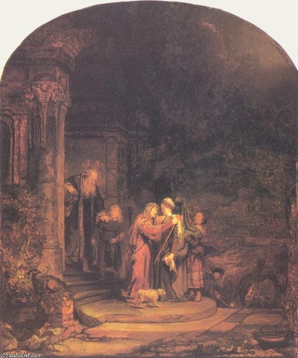 Wikioo.org – L'Enciclopedia delle Belle Arti - Pittura, Opere di Rembrandt Van Rijn - la Visitazione