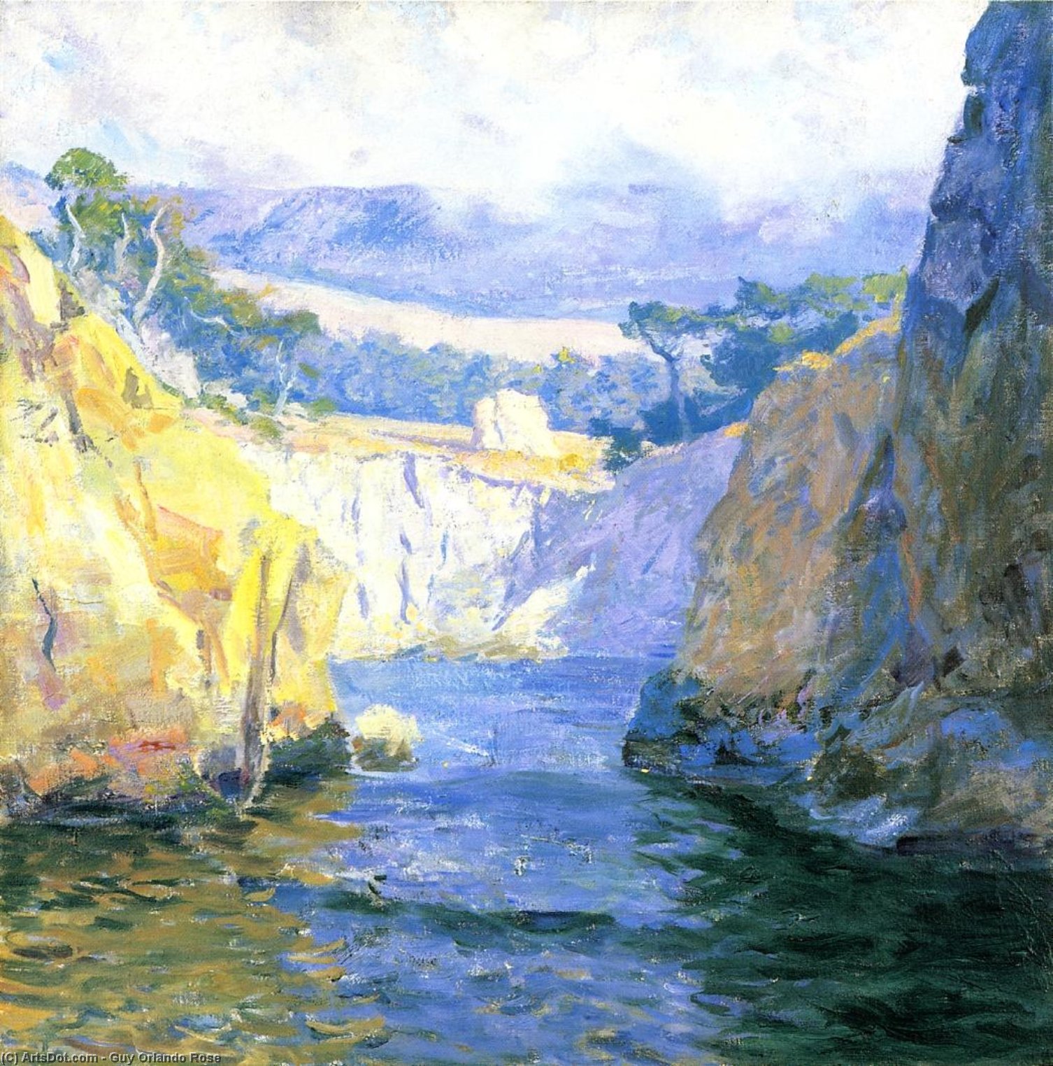 Wikioo.org - The Encyclopedia of Fine Arts - Painting, Artwork by Guy Orlando Rose - Vista from Point Lobos