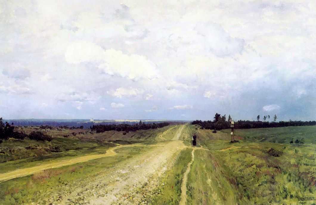 Wikioo.org - The Encyclopedia of Fine Arts - Painting, Artwork by Isaak Ilyich Levitan - The Vladimir's Road
