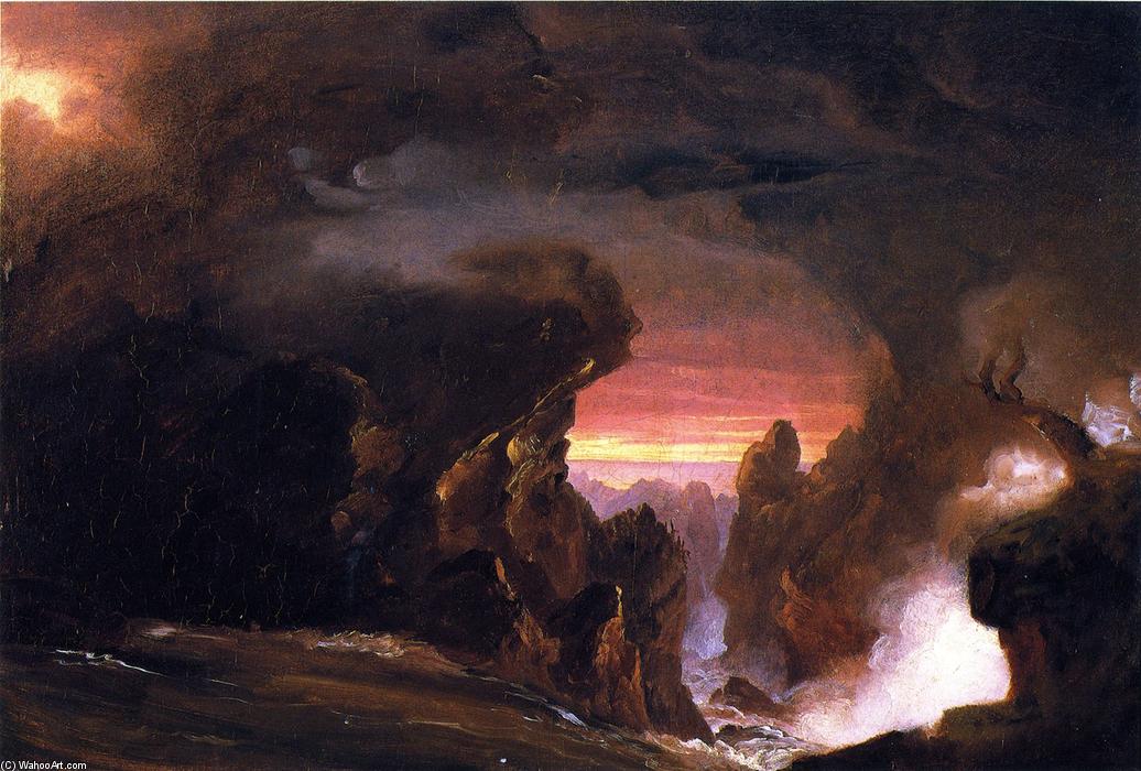 Wikioo.org - The Encyclopedia of Fine Arts - Painting, Artwork by Thomas Cole - The Voyage of Life: Manhood compositional study