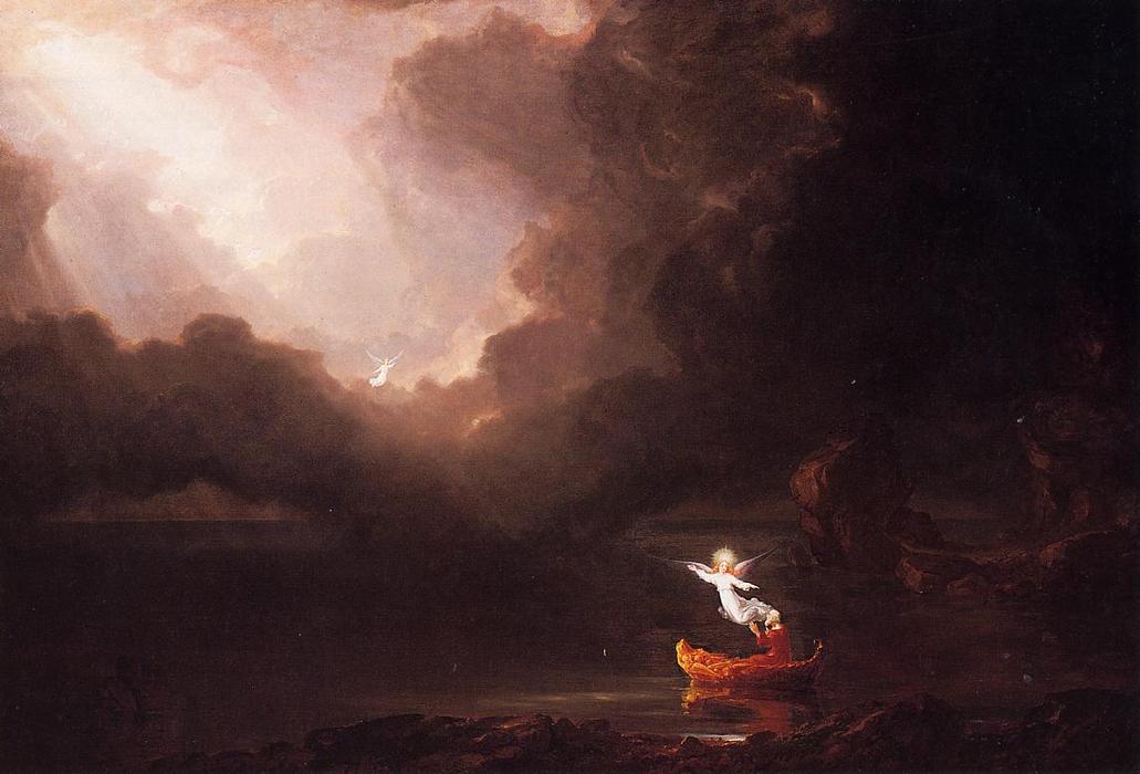 Wikioo.org - The Encyclopedia of Fine Arts - Painting, Artwork by Thomas Cole - The Voyage of Life: Old Age