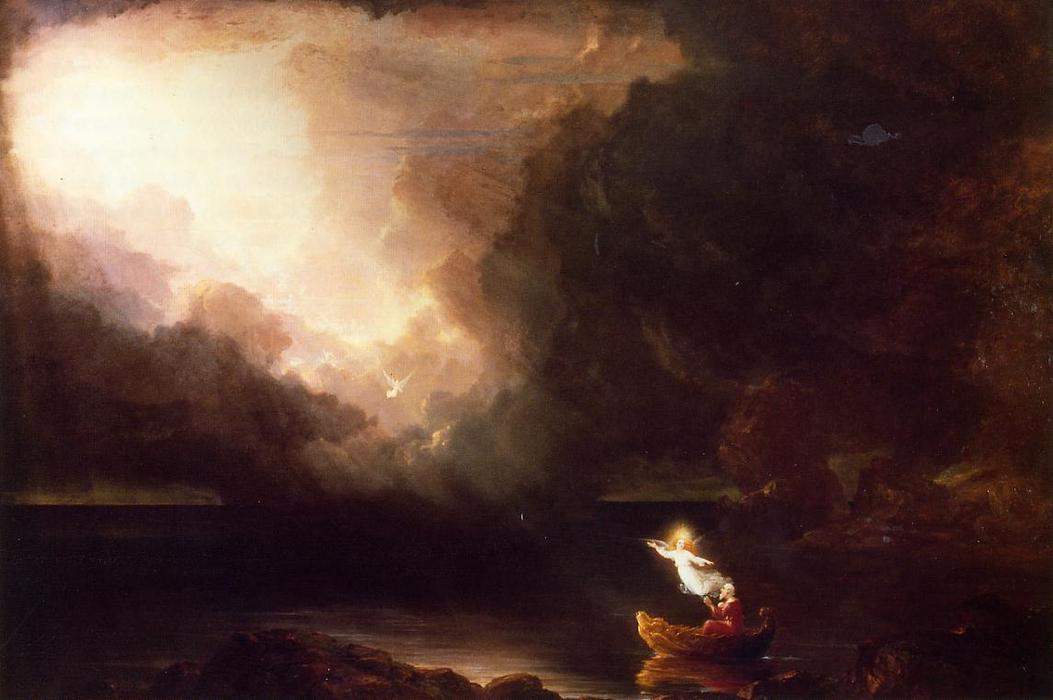 Wikioo.org - The Encyclopedia of Fine Arts - Painting, Artwork by Thomas Cole - The Voyage of Life: Old Age
