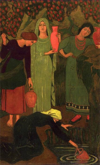WikiOO.org - Encyclopedia of Fine Arts - Maalaus, taideteos Paul Serusier - The Wait at the Well