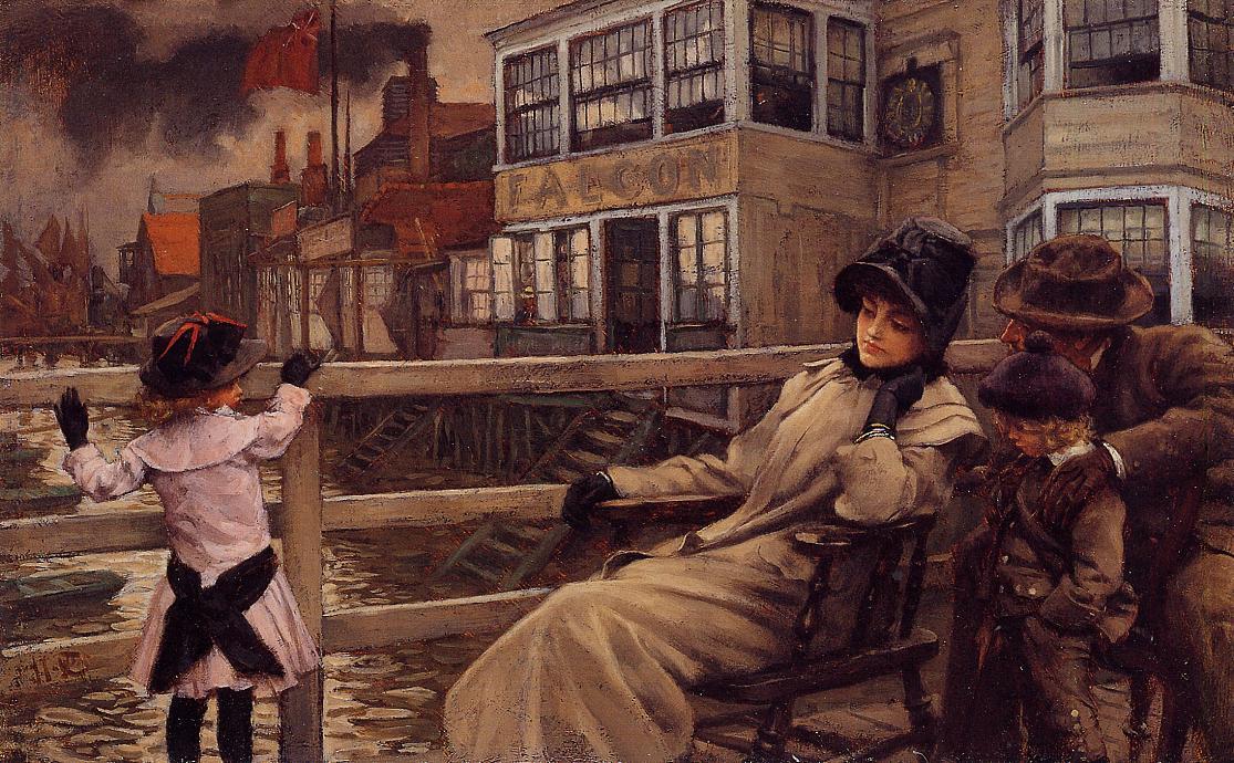 Wikioo.org - The Encyclopedia of Fine Arts - Painting, Artwork by James Jacques Joseph Tissot - Waiting for the Ferry
