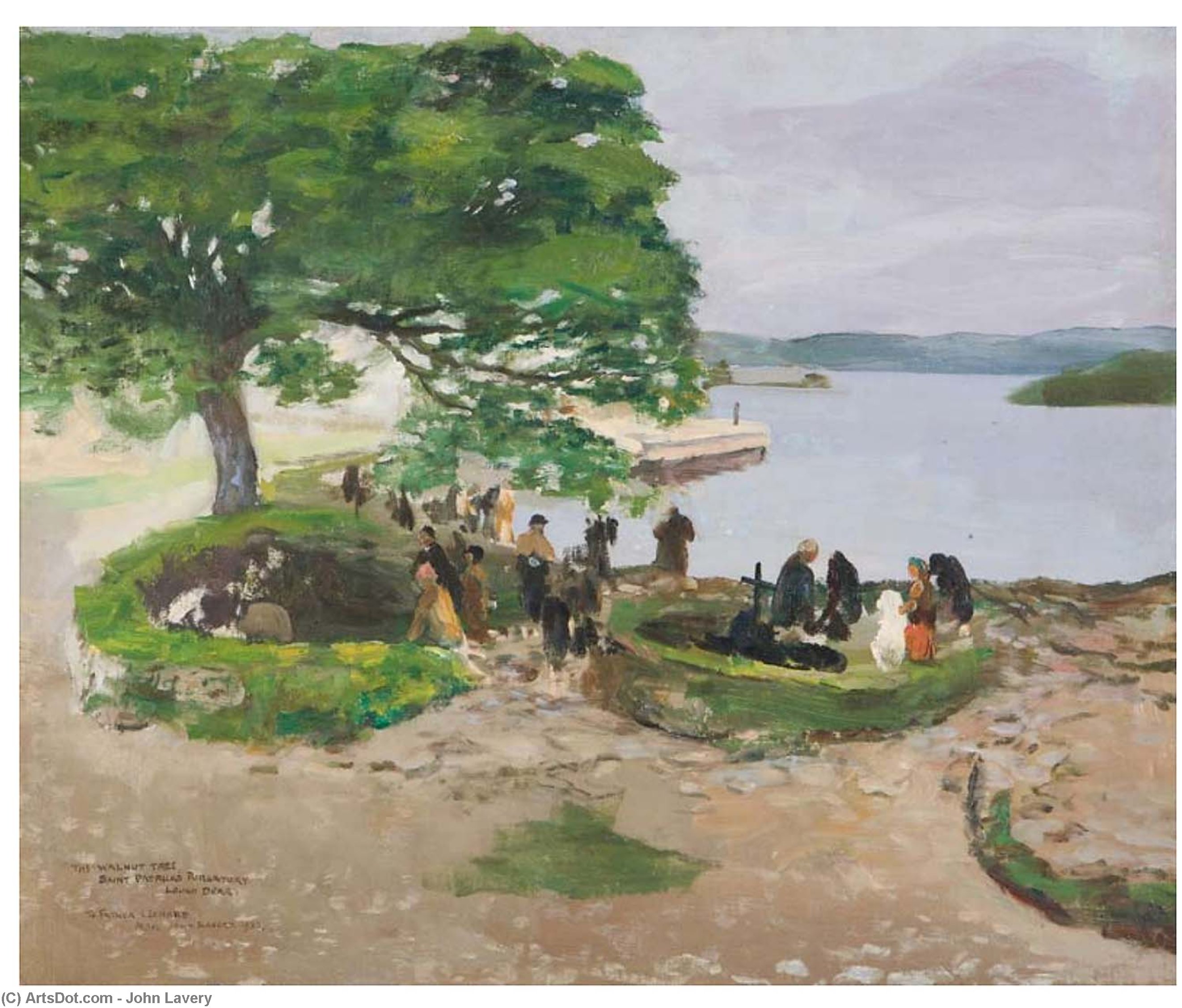 WikiOO.org - Encyclopedia of Fine Arts - Lukisan, Artwork John Lavery - The Walnut Tree, St. Patricks