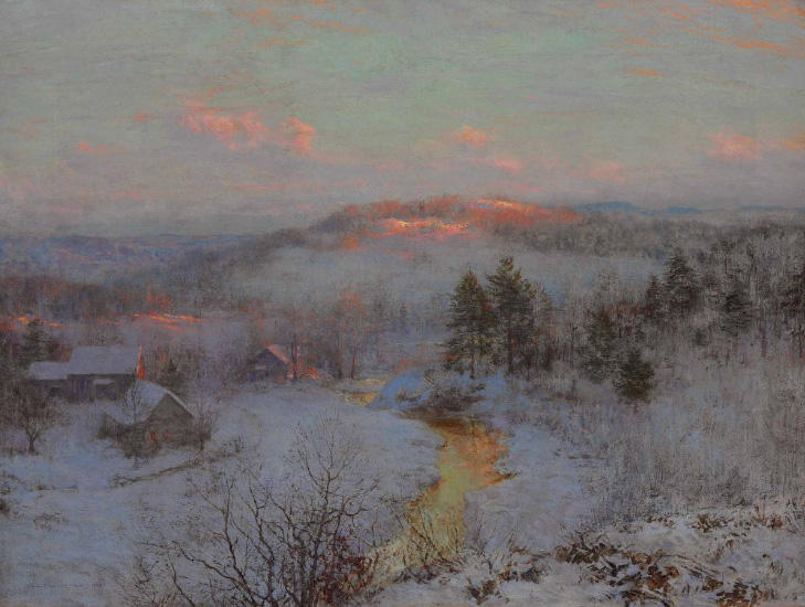 Wikioo.org – L'Encyclopédie des Beaux Arts - Peinture, Oeuvre de Walter Launt Palmer - Lune d hiver