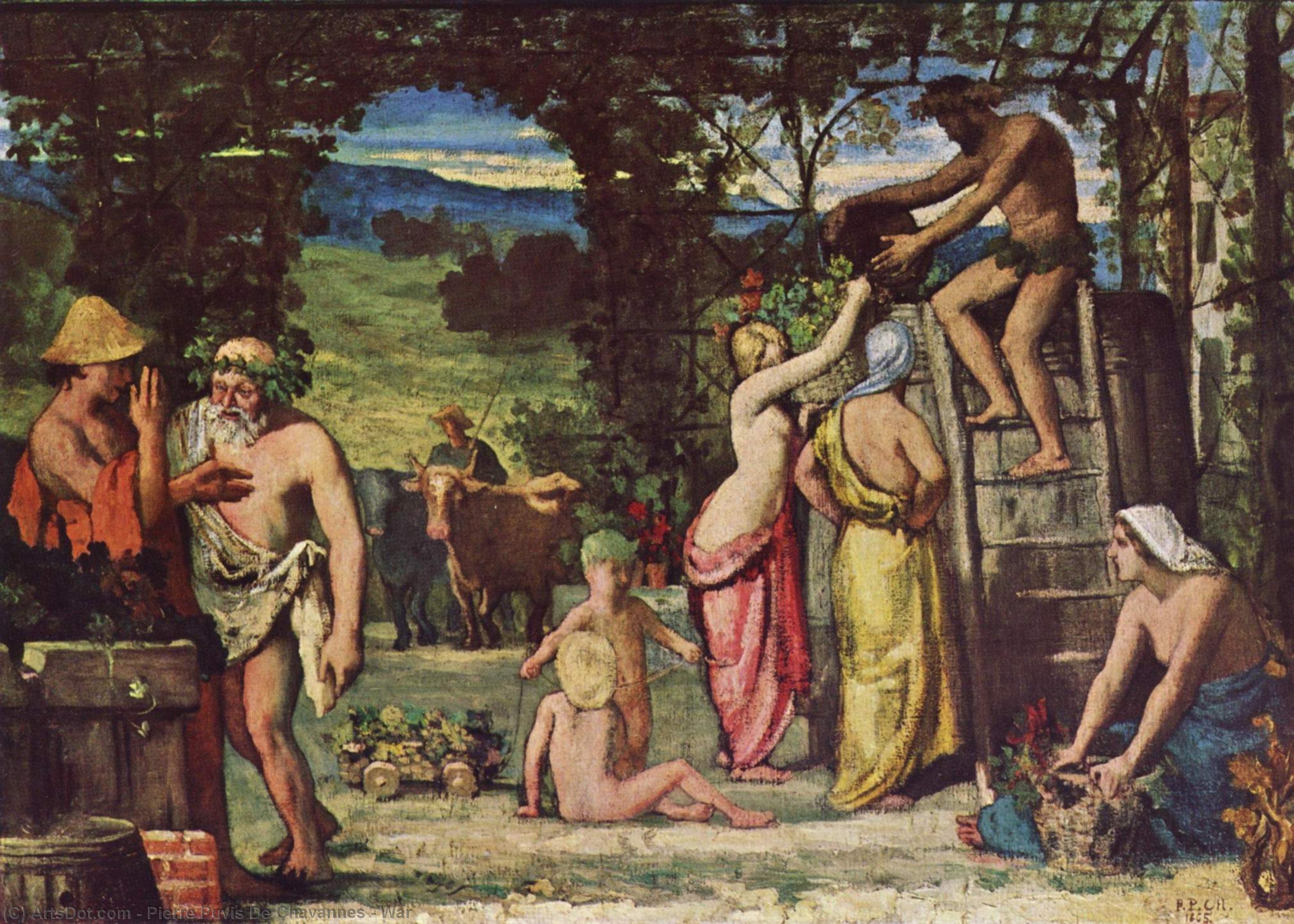 Wikioo.org - The Encyclopedia of Fine Arts - Painting, Artwork by Pierre Puvis De Chavannes - War