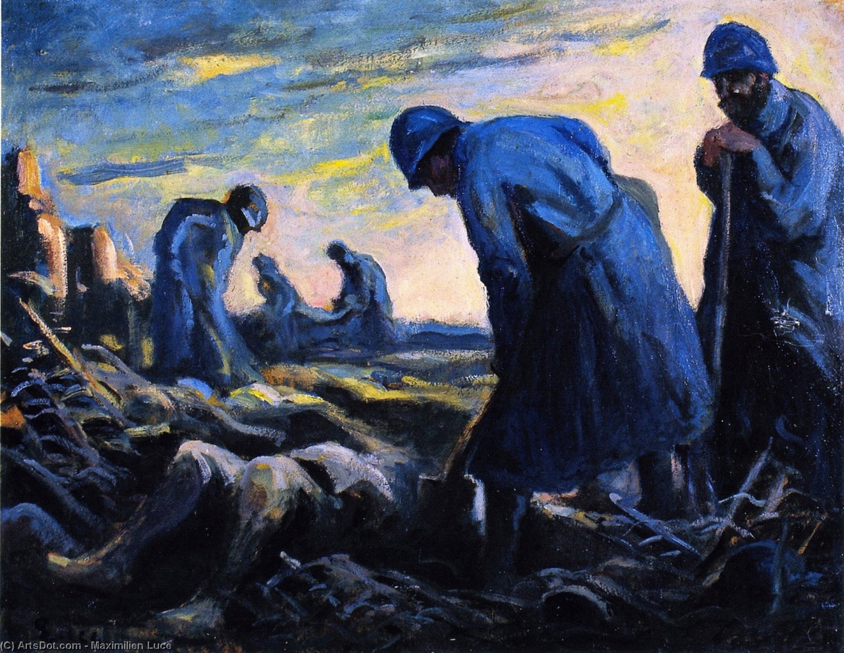 Wikioo.org - The Encyclopedia of Fine Arts - Painting, Artwork by Maximilien Luce - War Scene