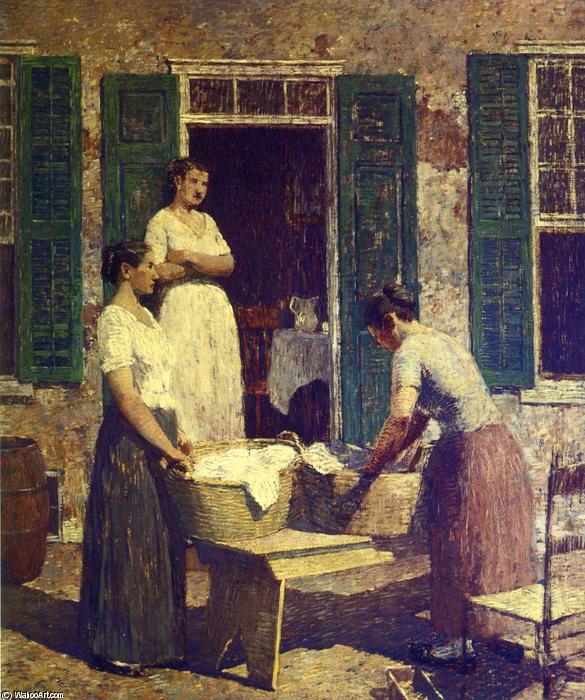 Wikioo.org - The Encyclopedia of Fine Arts - Painting, Artwork by Robert Spencer - Washday