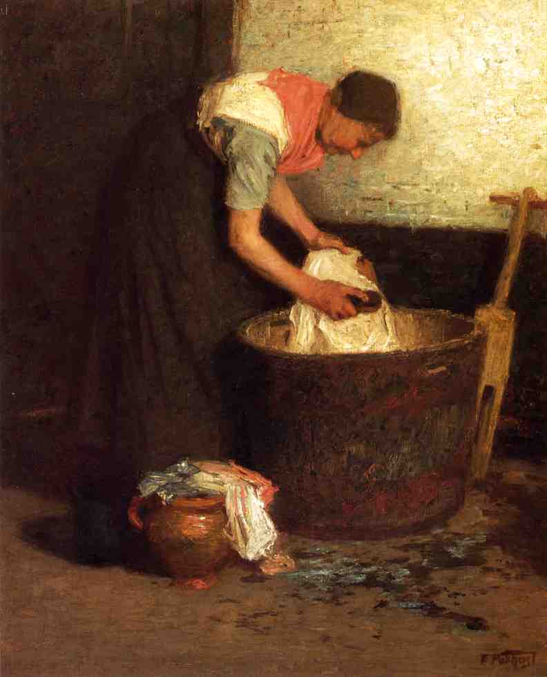 WikiOO.org - Encyclopedia of Fine Arts - Malba, Artwork Edward Henry Potthast - The Washerwoman