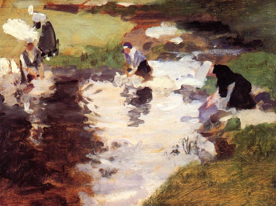 Wikioo.org - The Encyclopedia of Fine Arts - Painting, Artwork by John Singer Sargent - Washerwomen