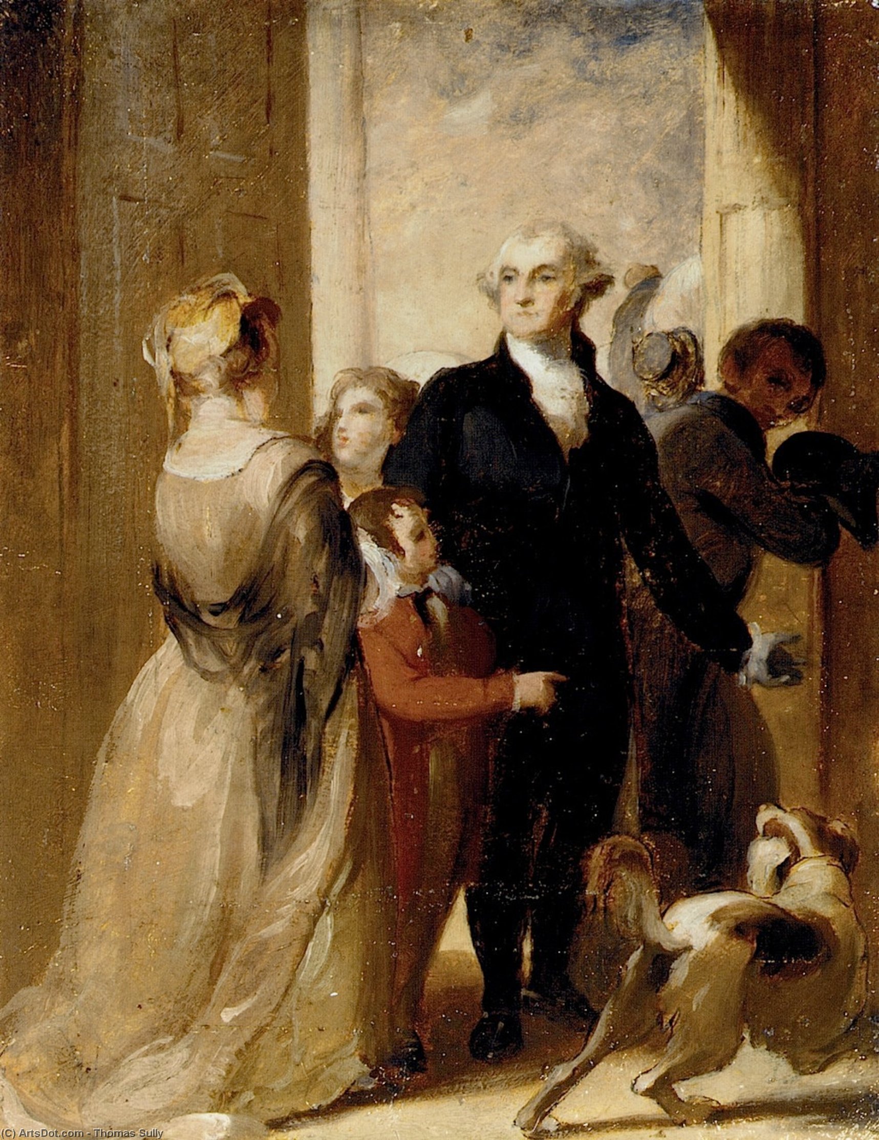 Wikioo.org - The Encyclopedia of Fine Arts - Painting, Artwork by Thomas Sully - Washington Family