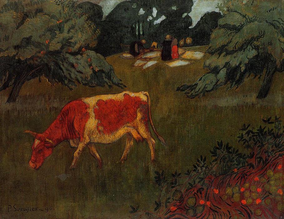 WikiOO.org - Encyclopedia of Fine Arts - Maalaus, taideteos Paul Serusier - The Wash in a Large Meadow