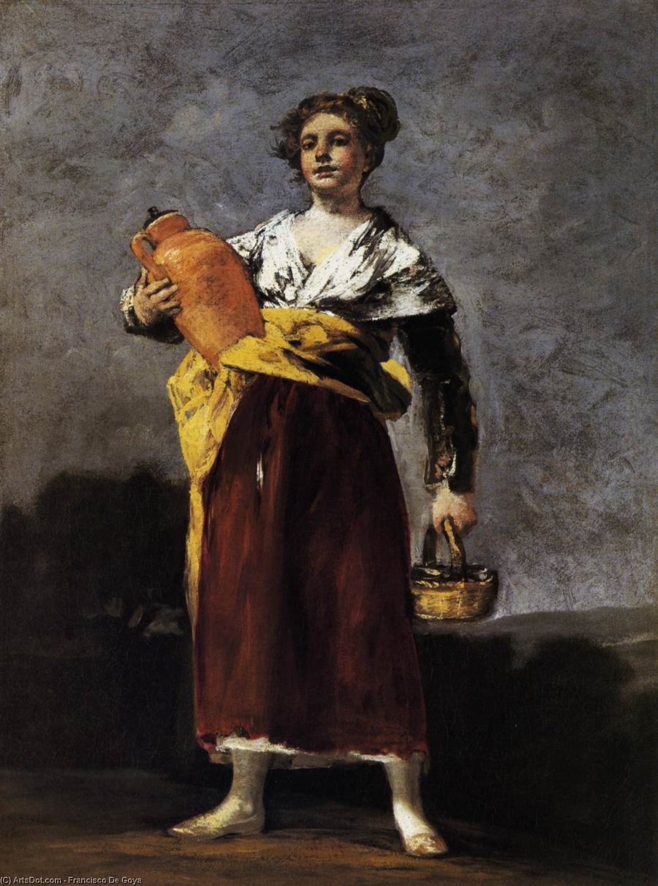 Wikioo.org - สารานุกรมวิจิตรศิลป์ - จิตรกรรม Francisco De Goya - Water Carrier
