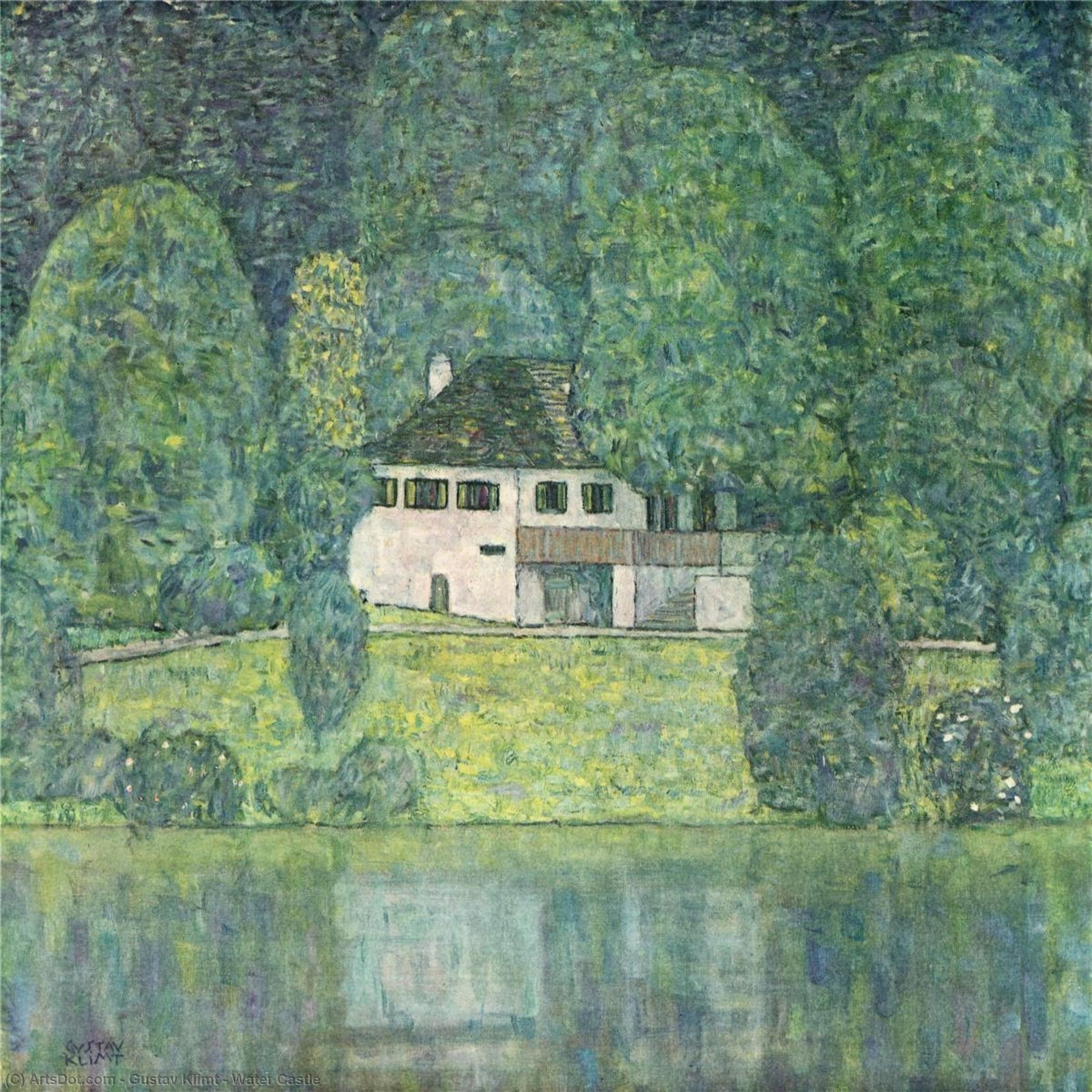 WikiOO.org - 백과 사전 - 회화, 삽화 Gustav Klimt - Water Castle