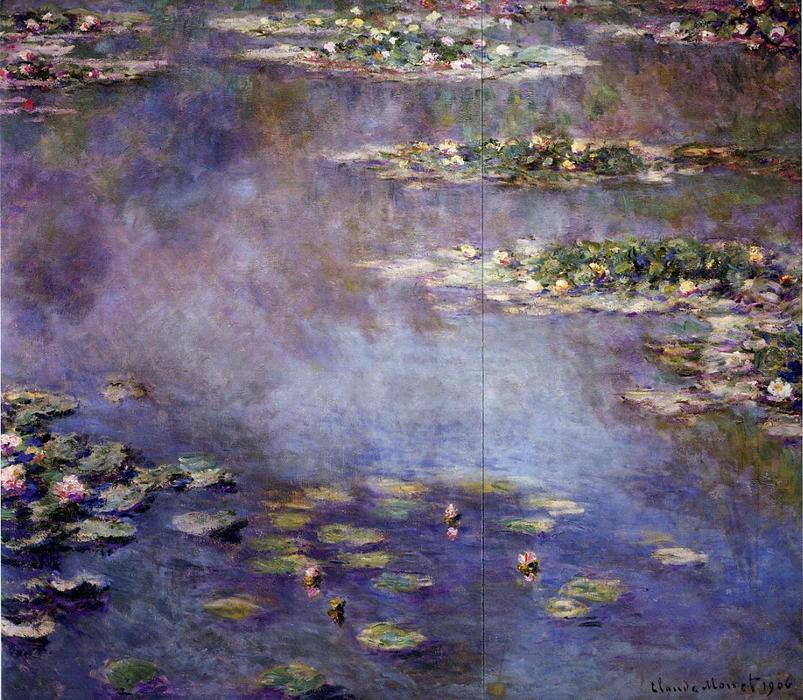 Wikioo.org - The Encyclopedia of Fine Arts - Painting, Artwork by Claude Monet - Water-Lilies