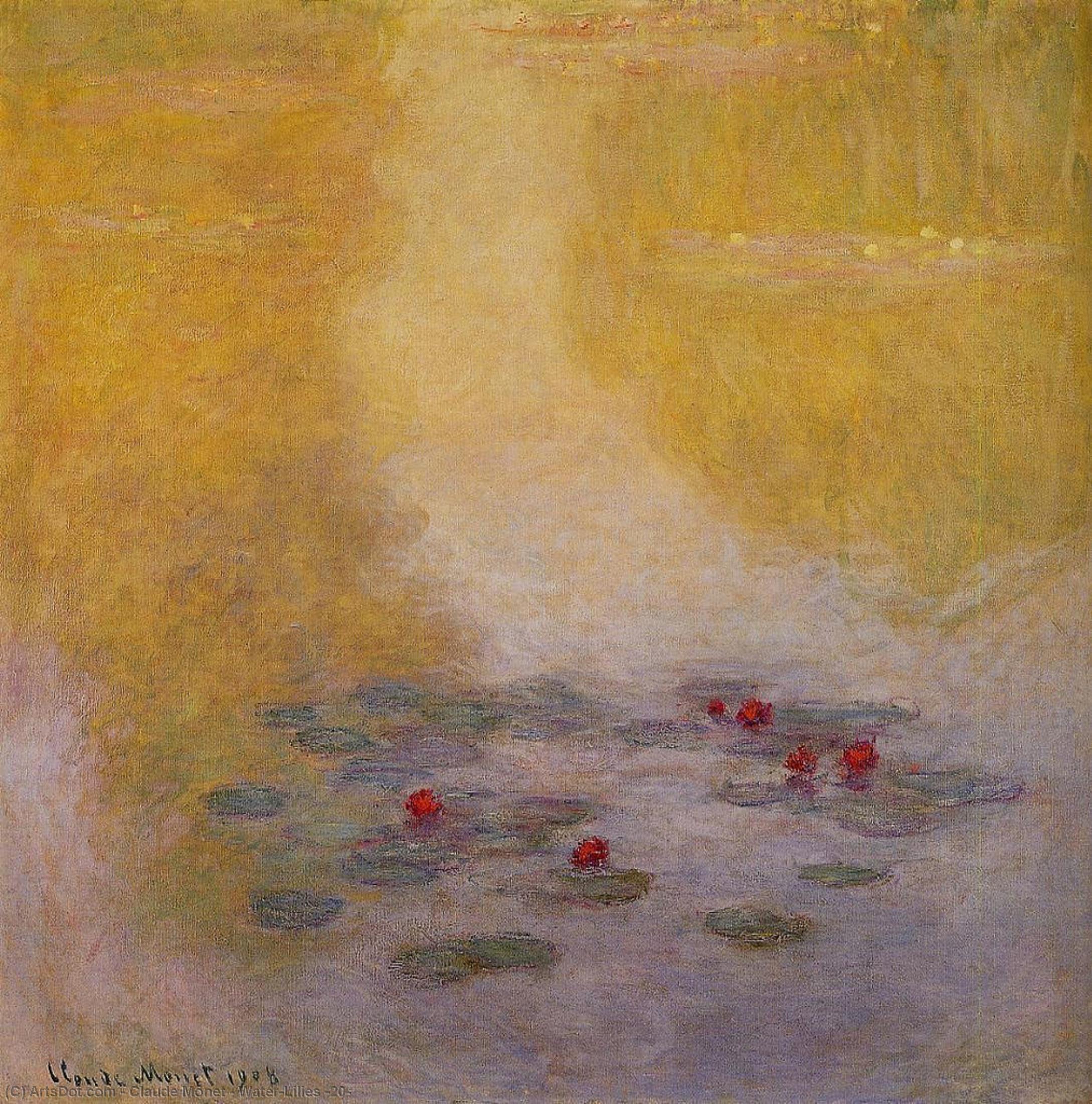 Wikioo.org - The Encyclopedia of Fine Arts - Painting, Artwork by Claude Monet - Water-Lilies (20)