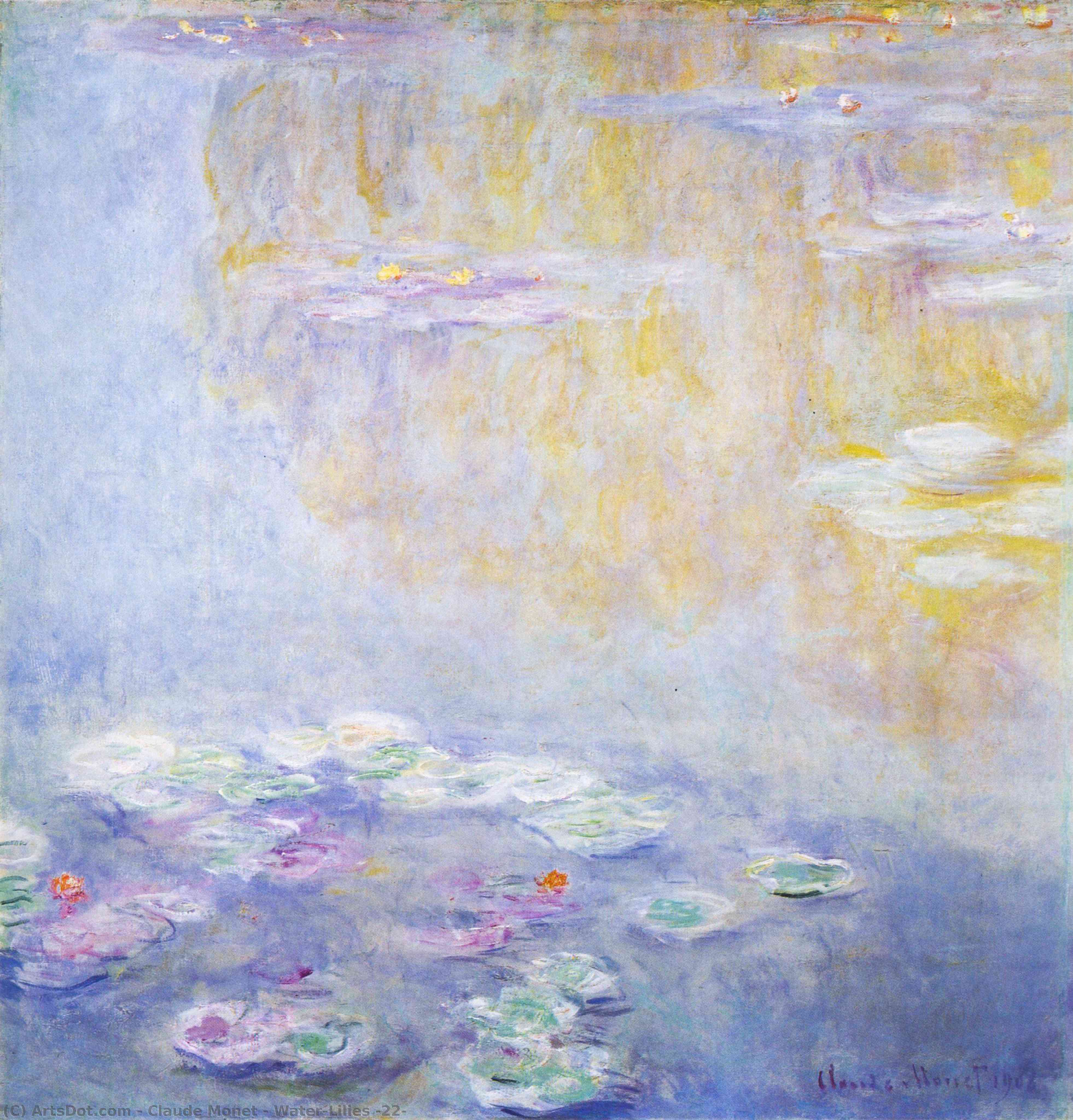 Wikioo.org - The Encyclopedia of Fine Arts - Painting, Artwork by Claude Monet - Water-Lilies (22)