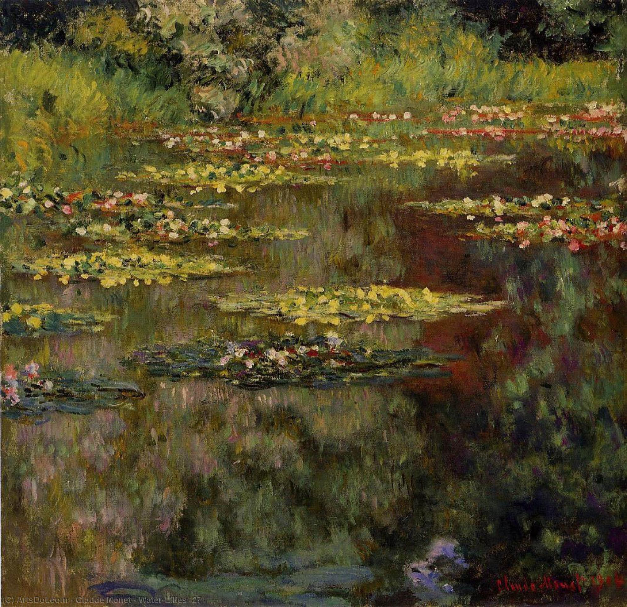 WikiOO.org - Enciclopédia das Belas Artes - Pintura, Arte por Claude Monet - Water-Lilies (27)