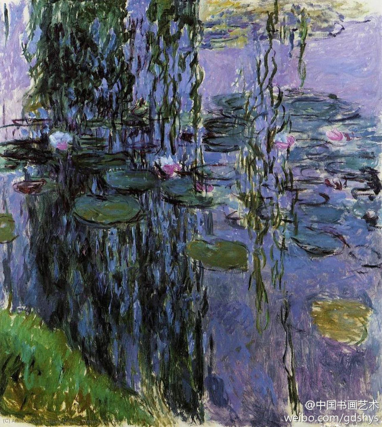 Wikioo.org - Bách khoa toàn thư về mỹ thuật - Vẽ tranh, Tác phẩm nghệ thuật Claude Monet - Water-Lilies (33)