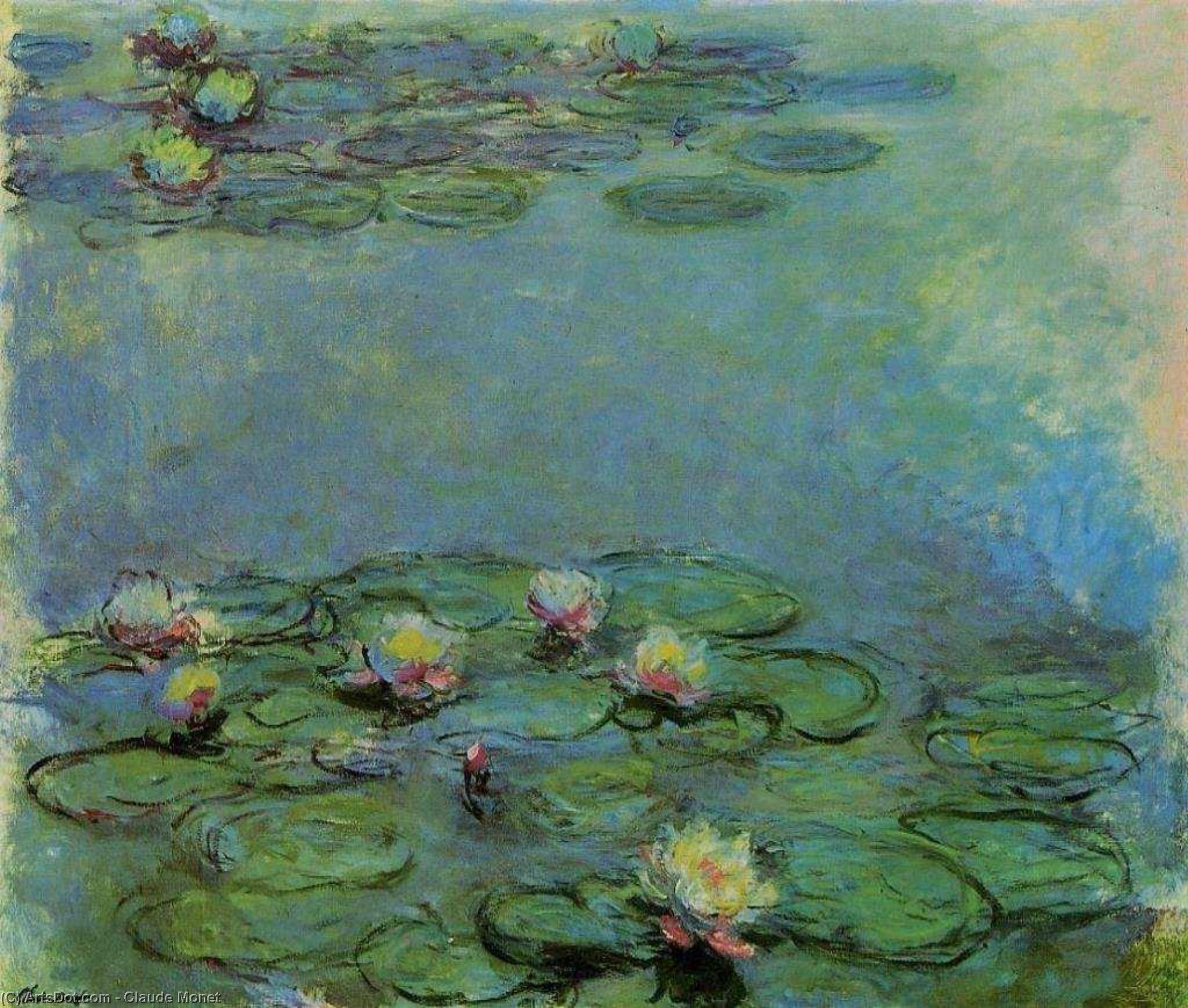 Wikioo.org - The Encyclopedia of Fine Arts - Painting, Artwork by Claude Monet - Water-Lilies (52)