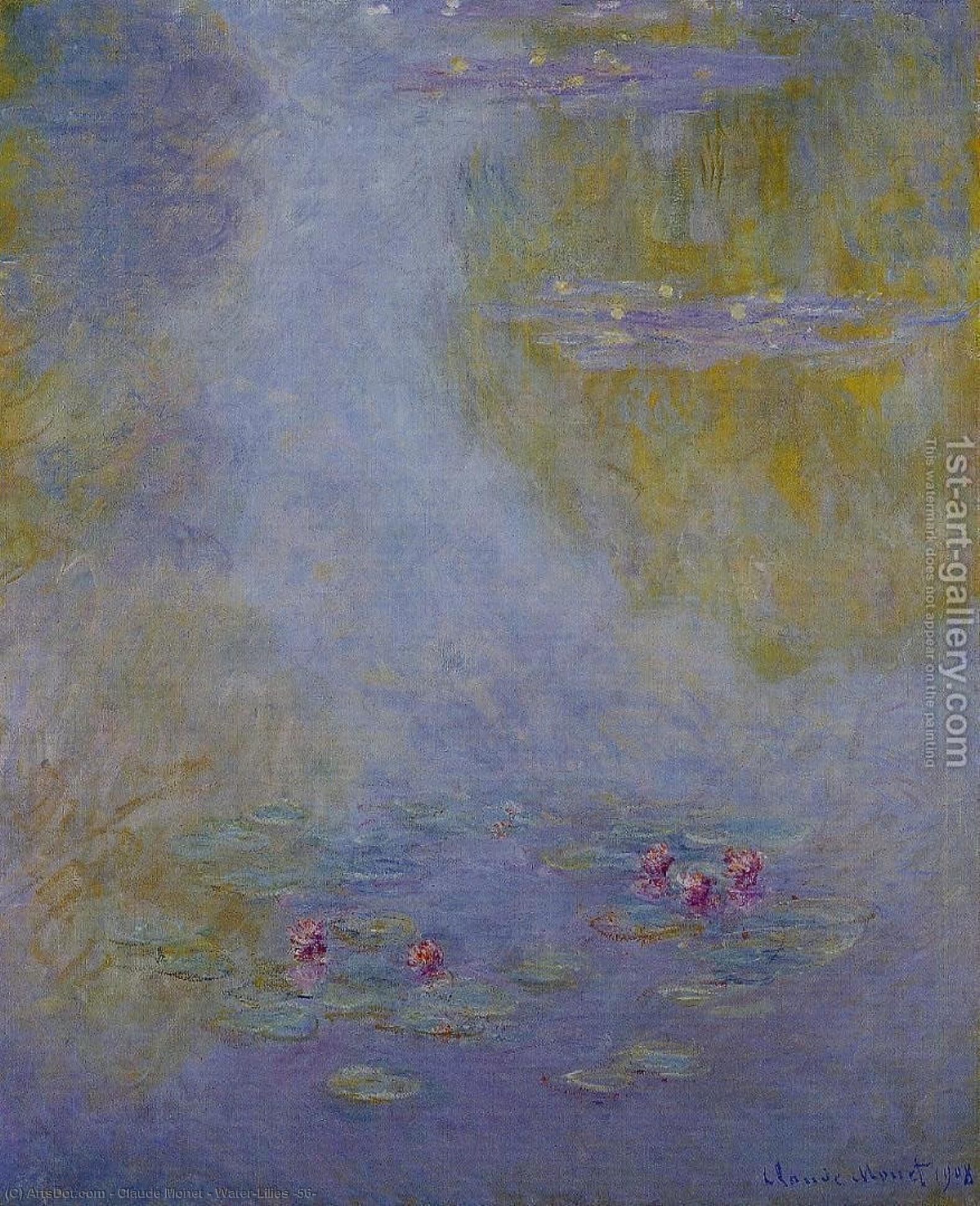 Wikioo.org – L'Enciclopedia delle Belle Arti - Pittura, Opere di Claude Monet - gigli d’acqua 56