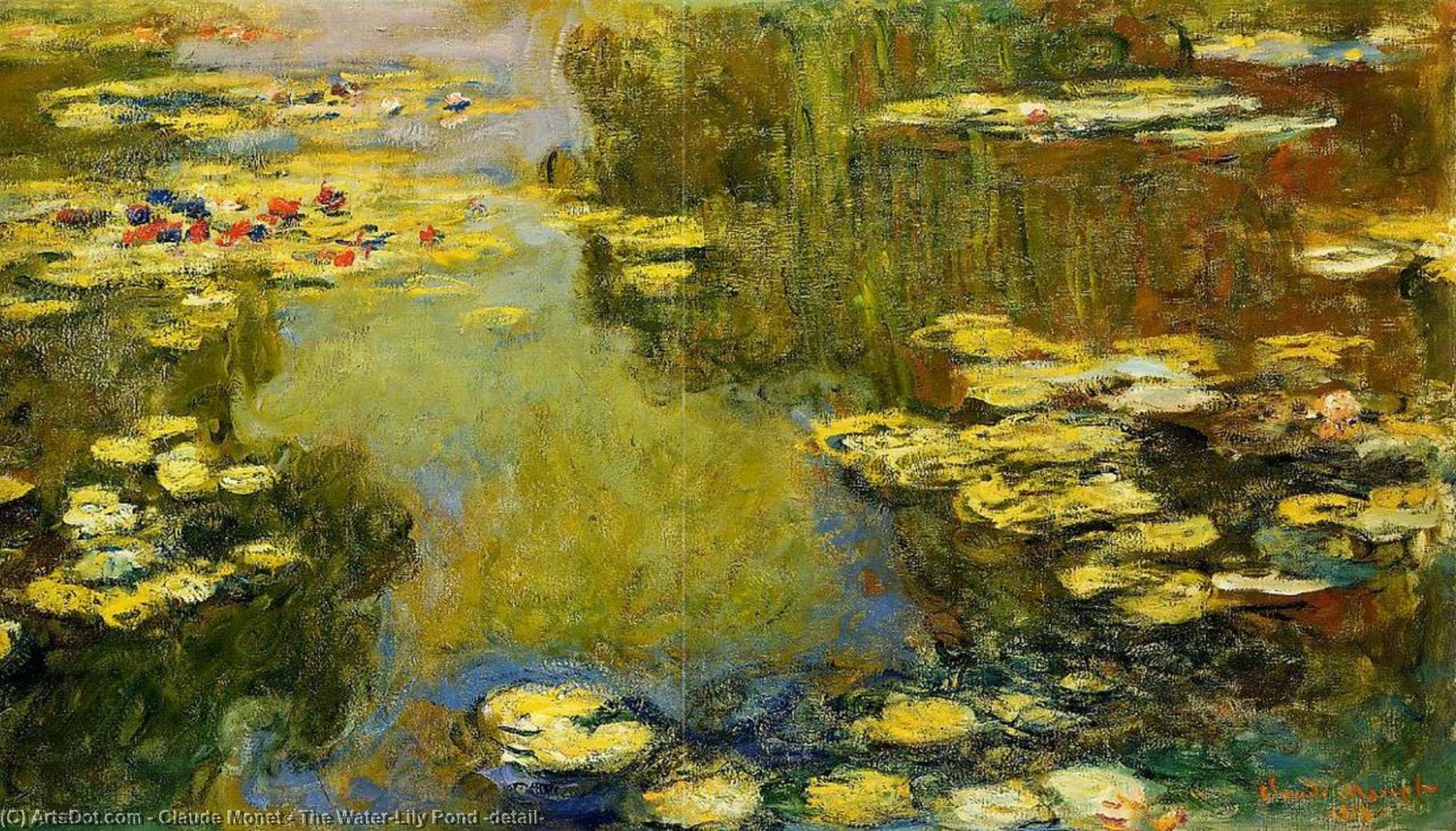 Wikioo.org - The Encyclopedia of Fine Arts - Painting, Artwork by Claude Monet - The Water-Lily Pond (detail)