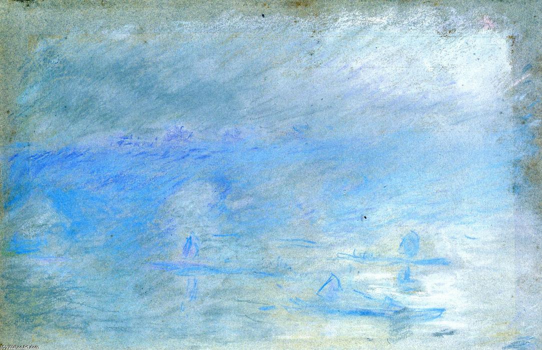 Wikioo.org - The Encyclopedia of Fine Arts - Painting, Artwork by Claude Monet - Waterloo Bridge