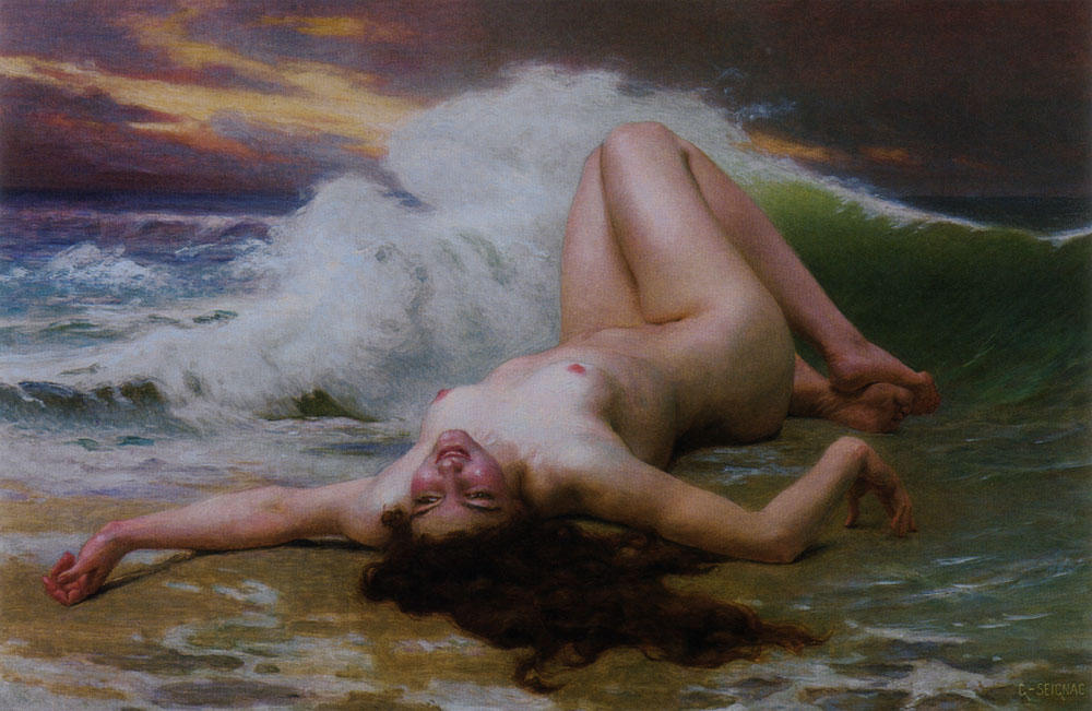 Wikioo.org - The Encyclopedia of Fine Arts - Painting, Artwork by Guillaume Seignac - The Wave