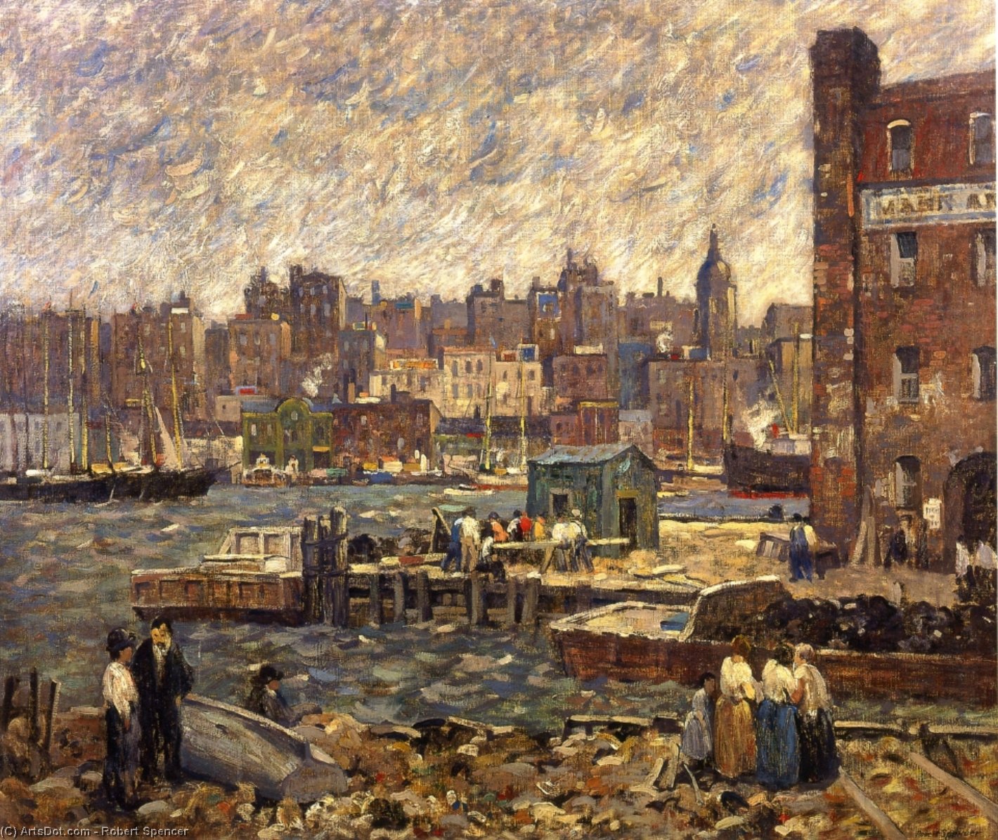 Wikioo.org - The Encyclopedia of Fine Arts - Painting, Artwork by Robert Spencer - Weather