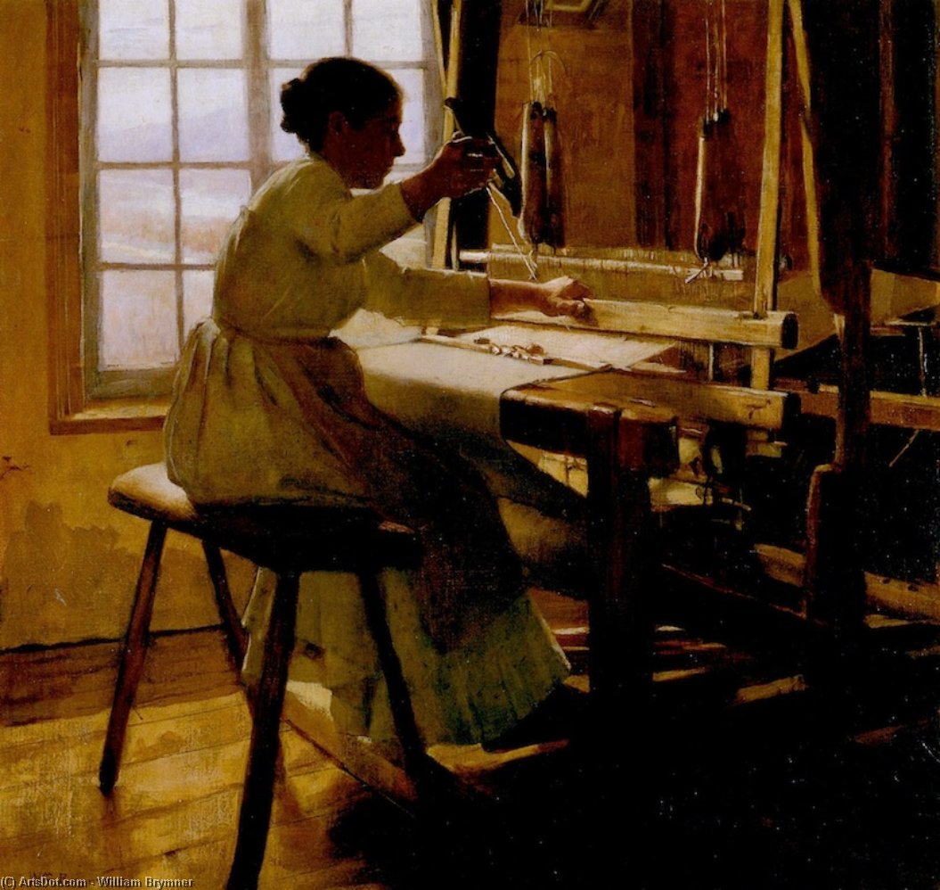 Wikioo.org – L'Enciclopedia delle Belle Arti - Pittura, Opere di William Brymner - Il Tessitore