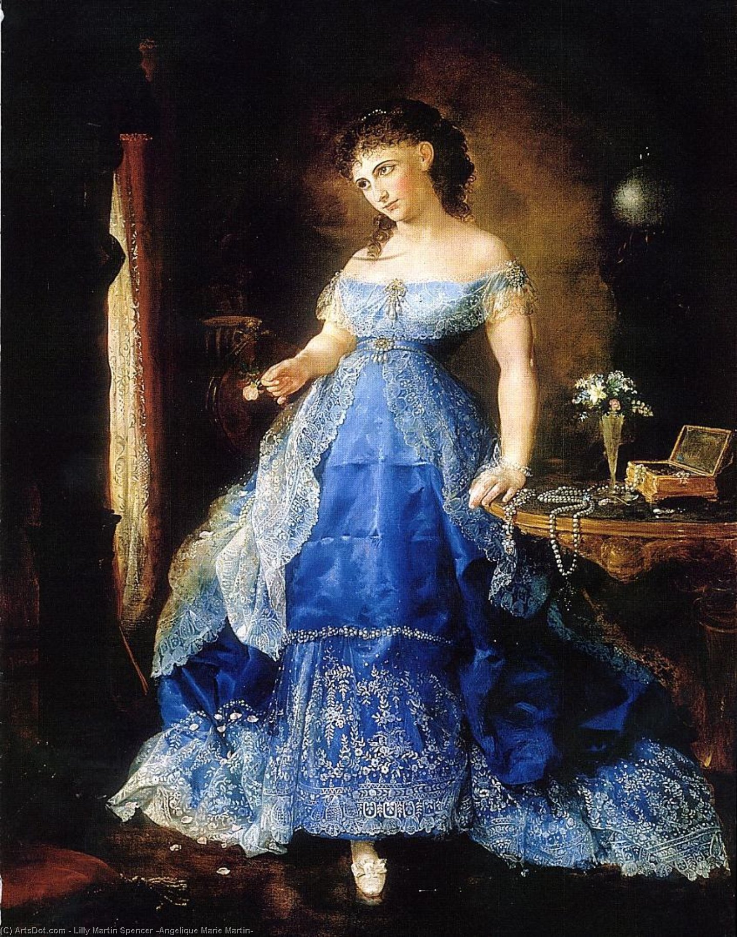 Wikioo.org – L'Encyclopédie des Beaux Arts - Peinture, Oeuvre de Lilly Martin Spencer (Angelique Marie Martin) - nous devons tous deux fade ( également connu sous le nom Mme . Fithiann )