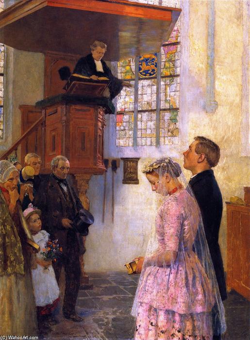 WikiOO.org - 백과 사전 - 회화, 삽화 Julius Garibaldi Melchers - The Wedding