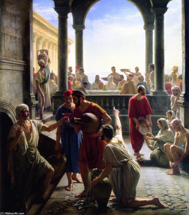 Wikioo.org - The Encyclopedia of Fine Arts - Painting, Artwork by Carl Heinrich Bloch - The Wedding at Cana