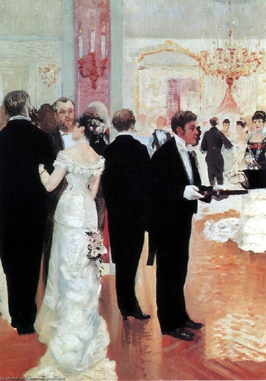 Wikoo.org - موسوعة الفنون الجميلة - اللوحة، العمل الفني Jean Georges Béraud - The Wedding Reception