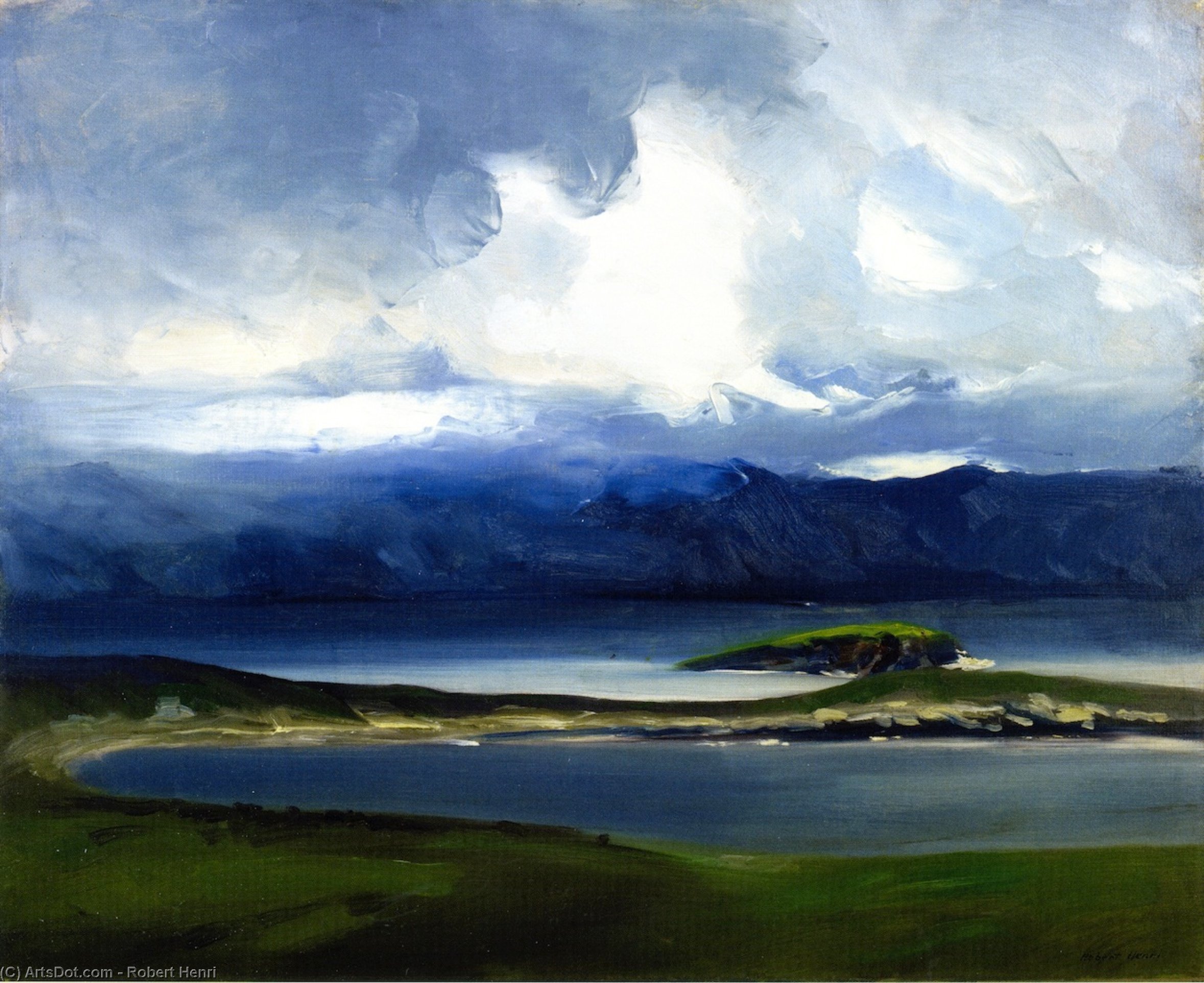 WikiOO.org - Енциклопедія образотворчого мистецтва - Живопис, Картини
 Robert Henri - West Coast of Ireland