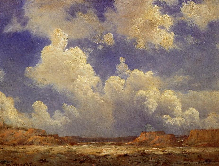 WikiOO.org - Encyclopedia of Fine Arts - Lukisan, Artwork Albert Bierstadt - Western Landscape