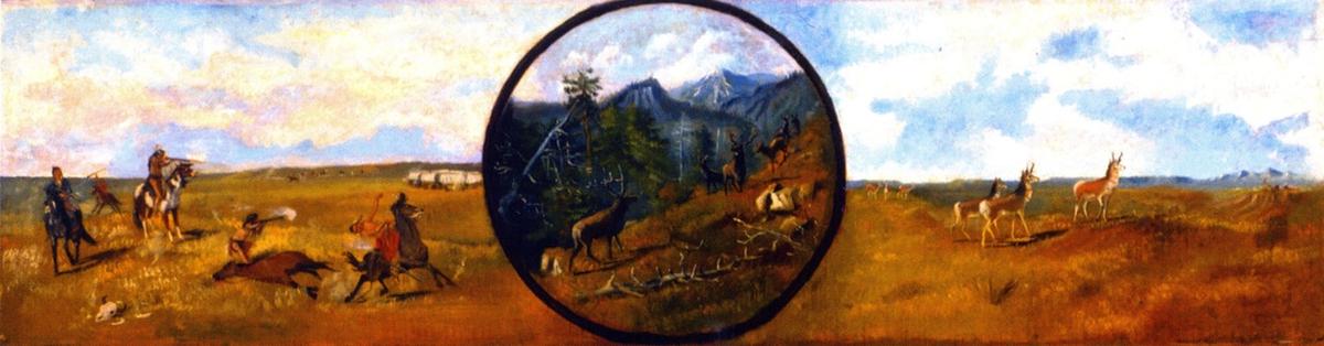 Wikioo.org - The Encyclopedia of Fine Arts - Painting, Artwork by Charles Marion Russell - Western Scene